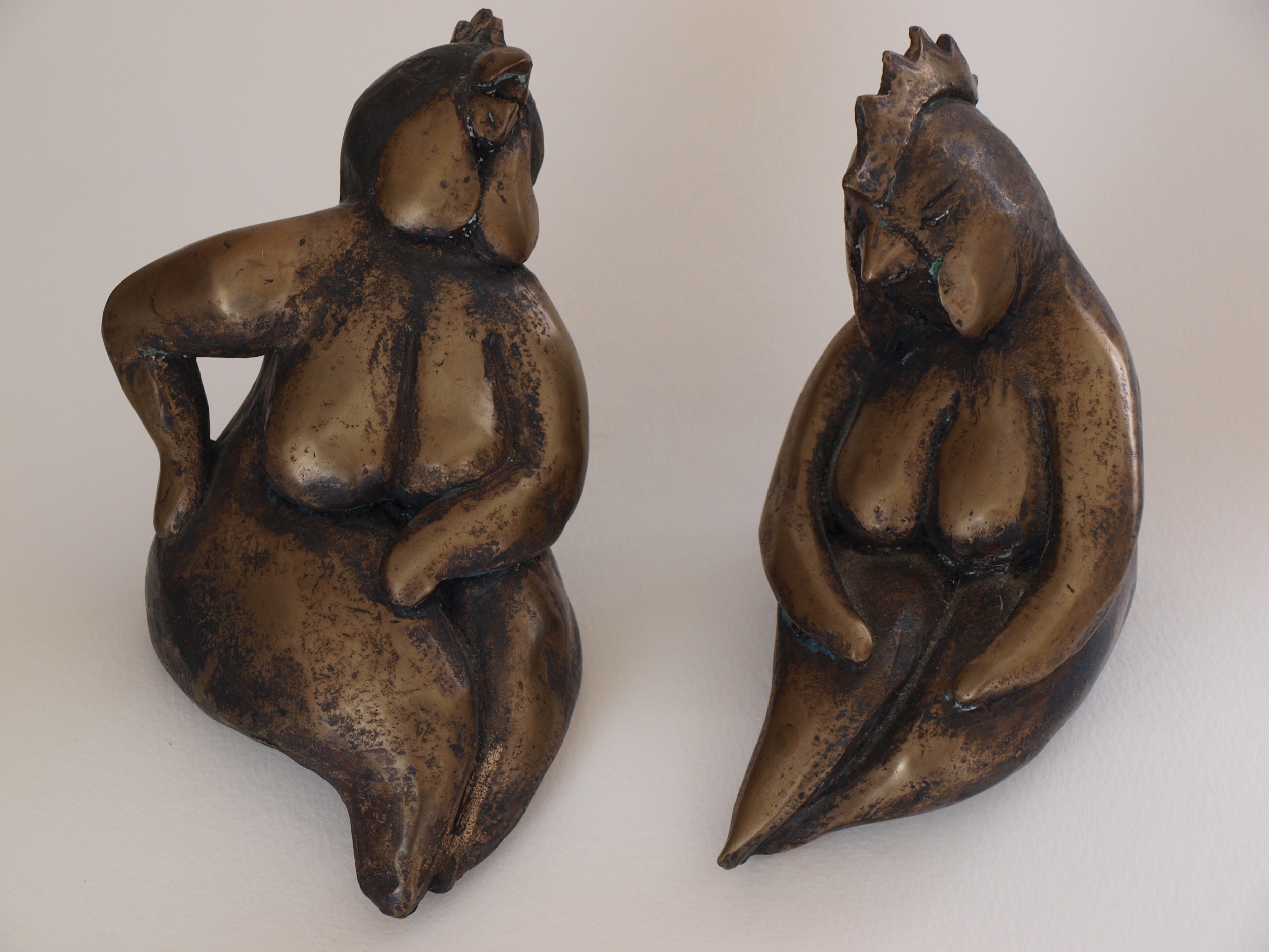 Veronica Waldburg Bronze Skulpturen Mutanten Huehner 1