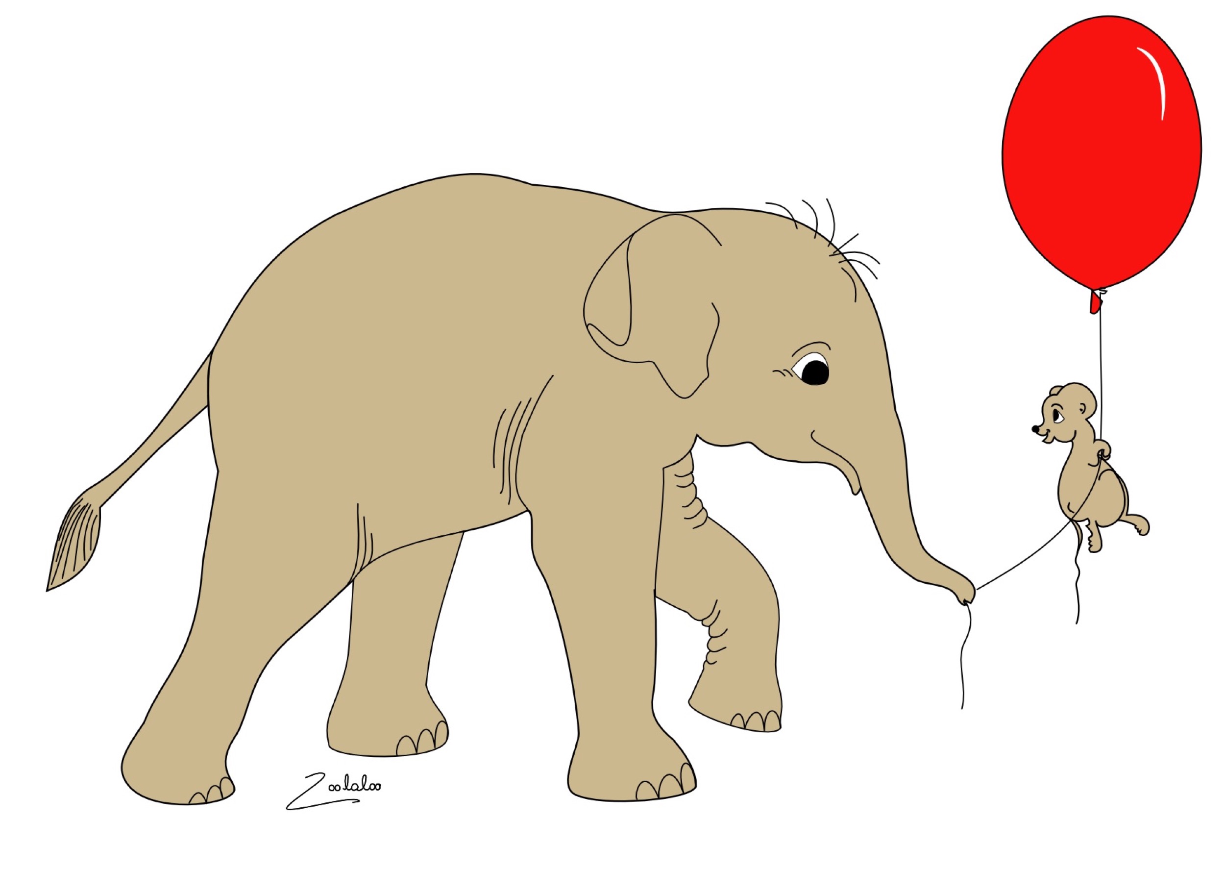 Veronica Waldburg Zoolaloo Elefant nach rechts