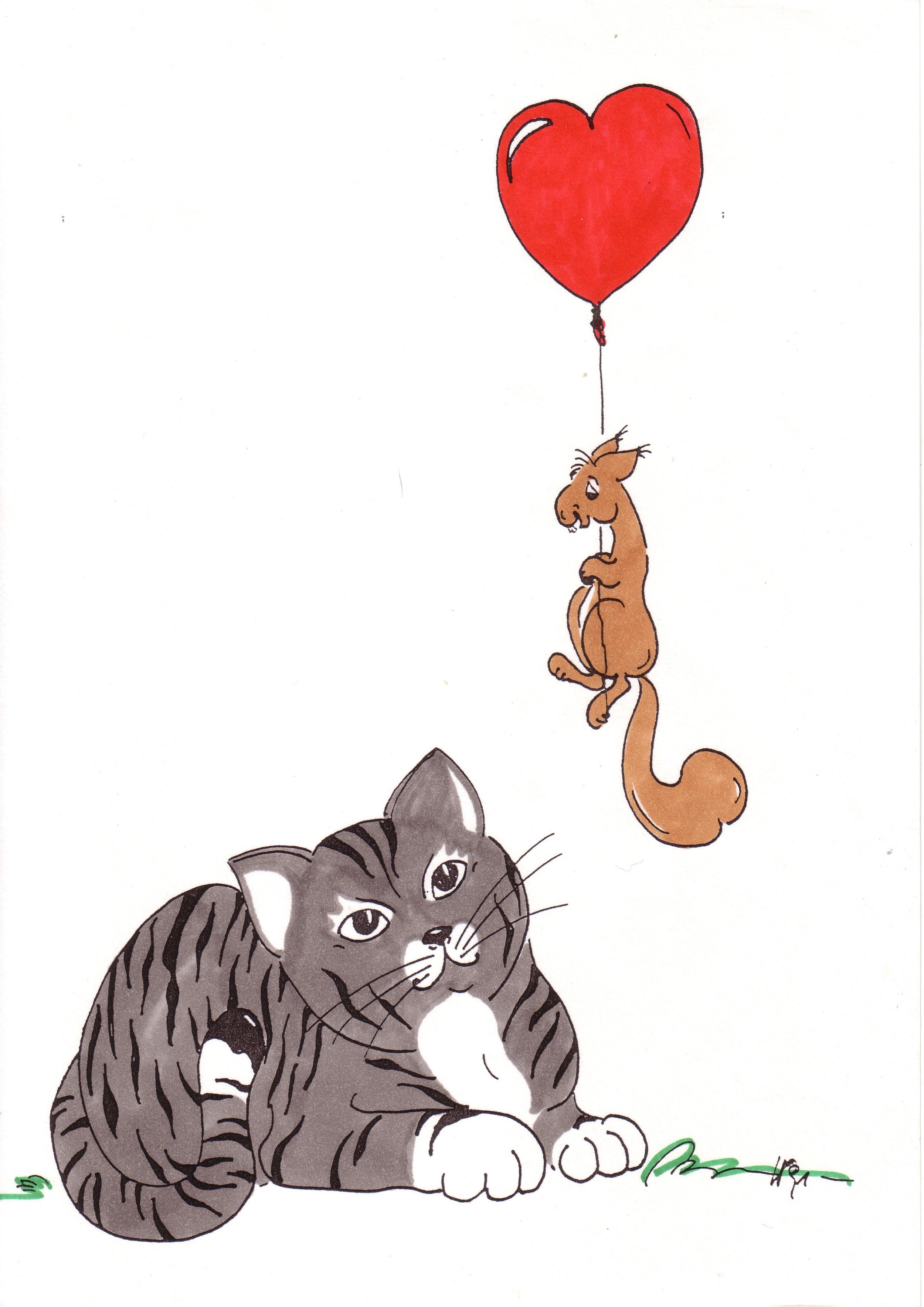 Veronica-Waldburg-Zoolaloo-Katze-Eichkatz-fliegt-farbe